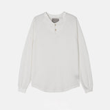 韓國 ✨ 純棉小格針織長袖上衣