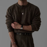 韓國 ✨ 圓領麻花針織開胸冷衫