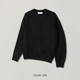 韓國 ✨ 圓領馬鞍肩針織長袖上衣