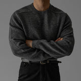 韓國 ✨ 圓領馬鞍肩針織長袖上衣