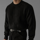 韓國 ✨ 圓領馬鞍肩針織長袖上衣