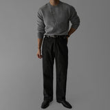 韓國 ✨ 圓領馬鞍肩針織長袖上衣