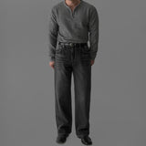 韓國 ✨ 半拉鍊圓領針織長袖上衣