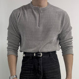 韓國 ✨ 半拉鍊天鵝絨長袖上衣