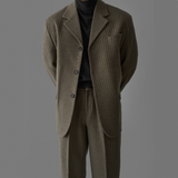 韓國 ✨ 復古直紋西裝套裝