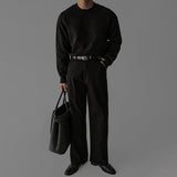 韓國 ✨ 圓領馬鞍肩針織長袖上衣