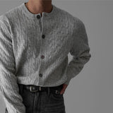 韓國 ✨ 圓領麻花針織開胸冷衫