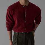 韓國 ✨ 圓領麻花針織開胸冷衫