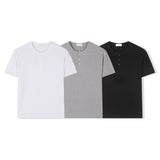 韓國 ✨ Muscles-fit 亨利領口短袖上衣