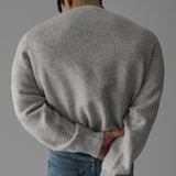 韓國 ✨ 圓領馬鞍肩針織長袖上衣