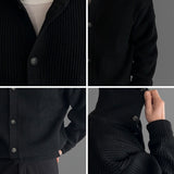 韓國 ✨ 高領鈕扣針織開胸冷衫
