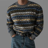 韓國 ✨ 多重混色圓領針織長袖上衣