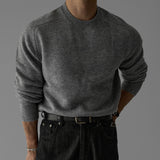 韓國 ✨ 圓領馬鞍肩針織長袖上衣