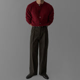 韓國 ✨ 圓領麻花針織開胸冷衫