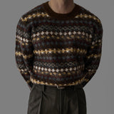 韓國 ✨ 多重混色圓領針織長袖上衣