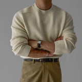 韓國 ✨ 圓領馬鞍肩針織長袖上衣