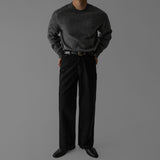 韓國 ✨ 圓領馬鞍肩針織長袖上衣