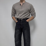 韓國 ✨ 半拉鍊天鵝絨長袖上衣