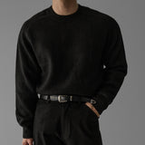 韓國 ✨ 圓領馬鞍肩針織長袖上衣