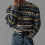 韓國 ✨ 多重混色圓領針織長袖上衣