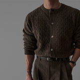 韓國 ✨ 圓領麻花針織開胸冷衫