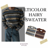 韓國 ✨ 多重混色圓領針織長袖上衣