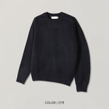 韓國 ✨ 圓領馬鞍肩針織長袖上衣