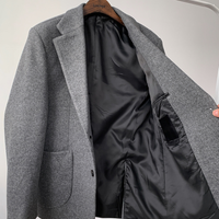 韓國 ✨ 標準領羊毛純色西裝外套